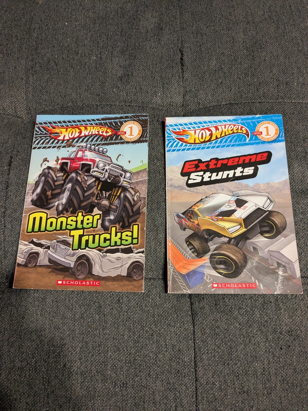 Scholastic Hot Wheels Monster Trucks & Extreme Stunts Books (Level 1 Readers)